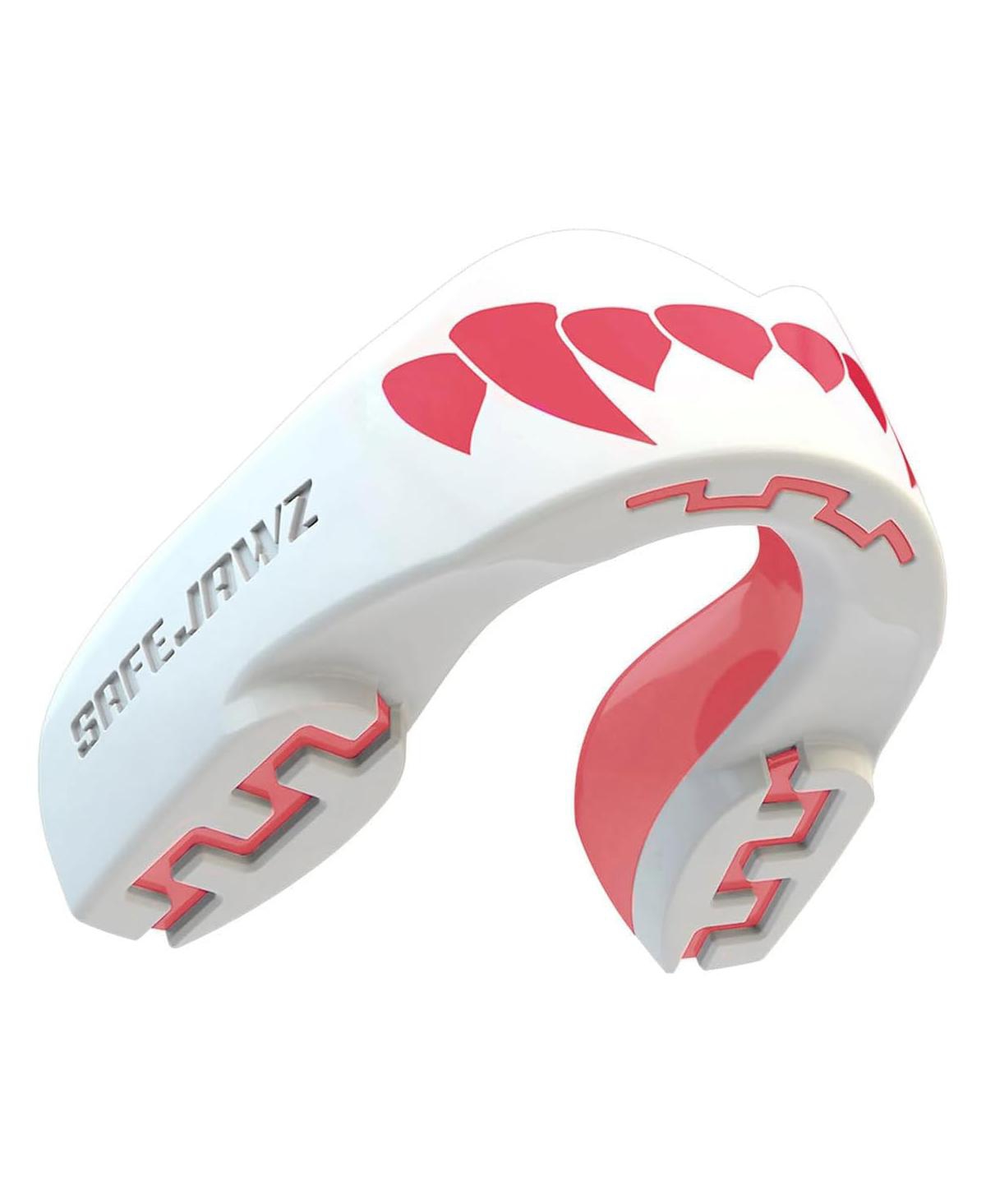Extro Dual Layer Mouth Guard with Case for Basketball, Lacrosse, Football, Mma, Hockey, Wrestling - Adult 12+ Years - Goldie - White
