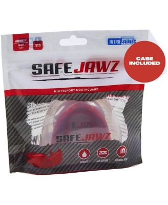 INTRO Slim Fit Sports Mouth Guard with Case for Football, Basketball, MMA, Hockey, Lacrosse, Wrestling - Adult 12+ Years - YELLOW