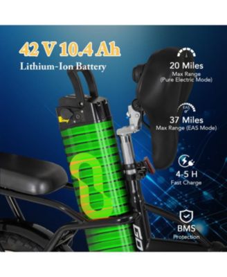 Folding Electric Bicycle with 500W Brushless Motor and Dual Disk Brakes