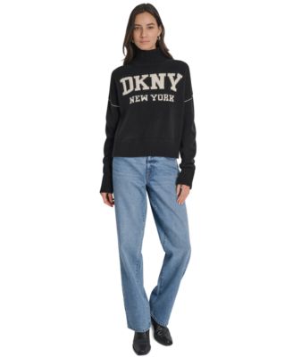 Women's Intarsia Logo Turtleneck Sweater