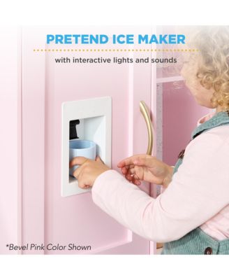 Pretend Play Corner Kitchen, Interactive Wooden Kids Set w/ Lights and Sounds