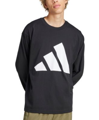 adidas - Men's Essentials Big Logo Single Jersey Cotton Long-Sleeve T-Shirt