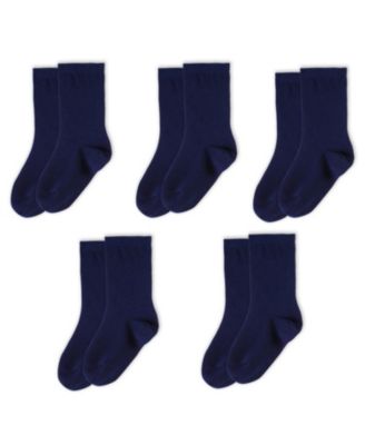 Kids Organic Cotton Crew Socks 5-pack