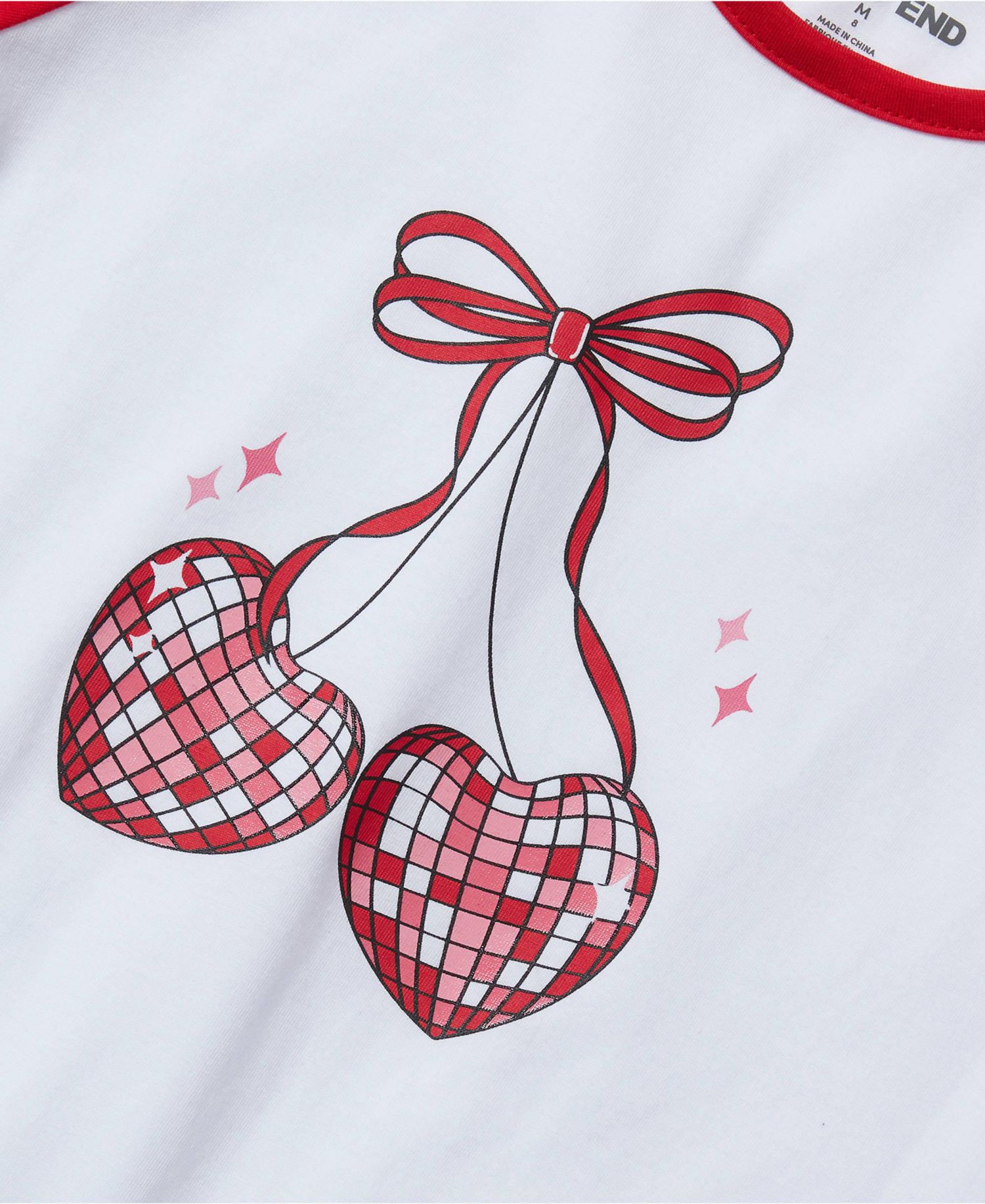 Girls Long Sleeve Raglan Graphic T-Shirt