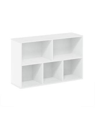 5-Cube Reversible Open Storage Bookcase Toy Storage Cabinet Organizer