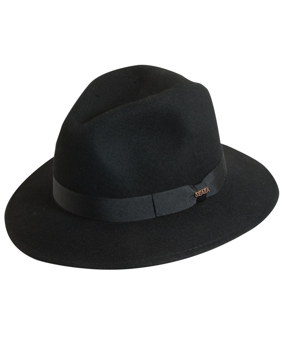 Scala Men's Crushable Felt Safari Hat In Black