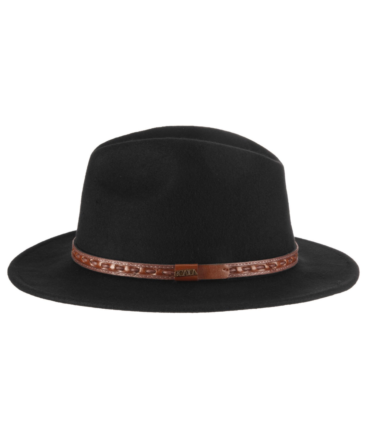 Scala Men's Crush Felt Safari Hat In Black