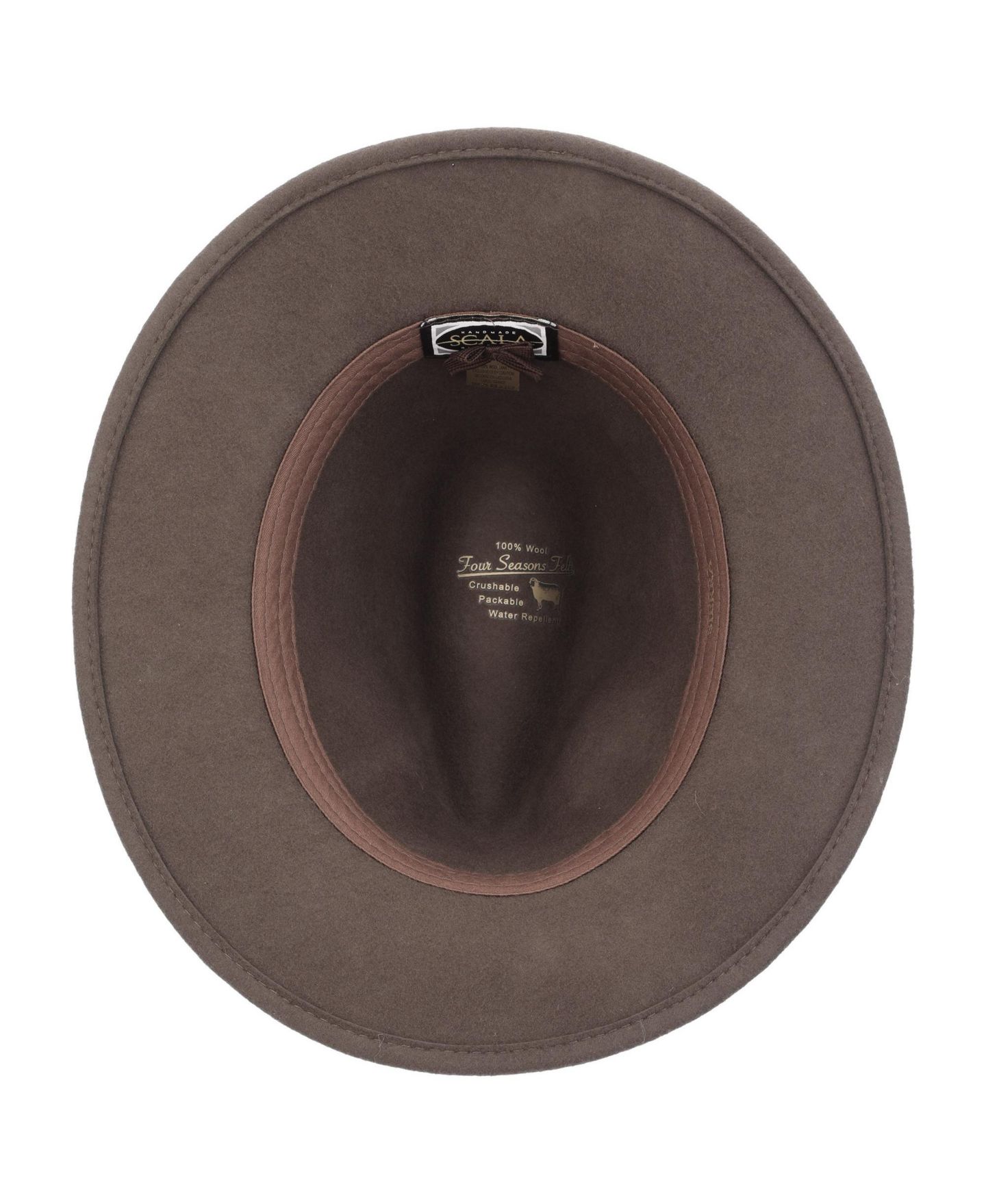 Мужской головной убор Scala Crush Wool Felt Safari Hat, цвет: Хаки — фото 5