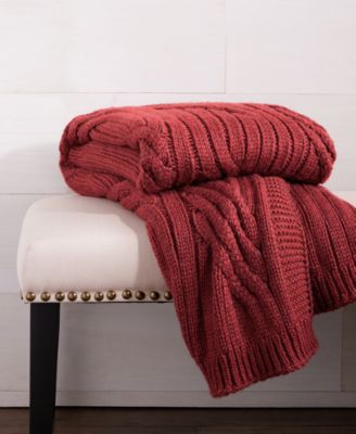 Sweater-Knit Throw, 50" x 60", Macy's Exclusive (A $125.00 Value)