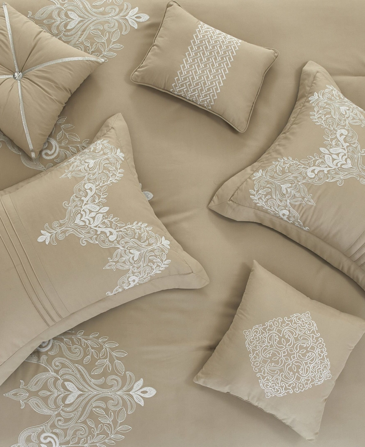 Stratford Park Fannie 7-piece Comforter Set, Queen In Brown