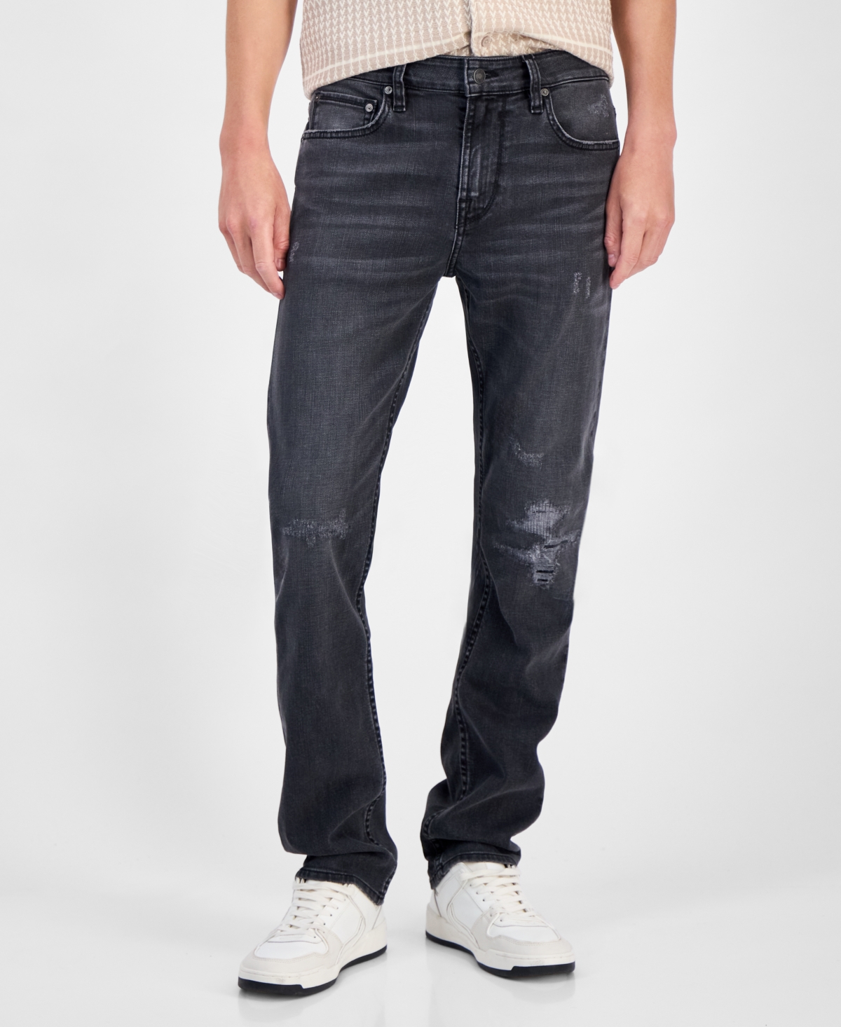 Guess Men's Davis Slim Straight Jeans In Blue