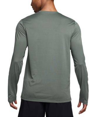 Men's Relaxed-Fit Long-Sleeve Fitness T-Shirt