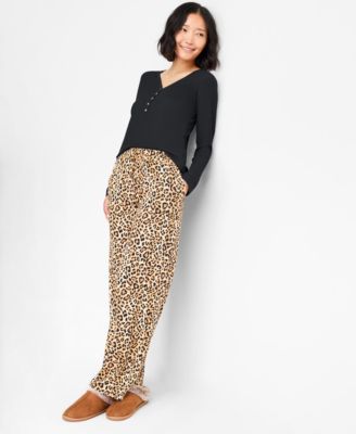 State of Day - Women's Leopard Knit Pajama Pants