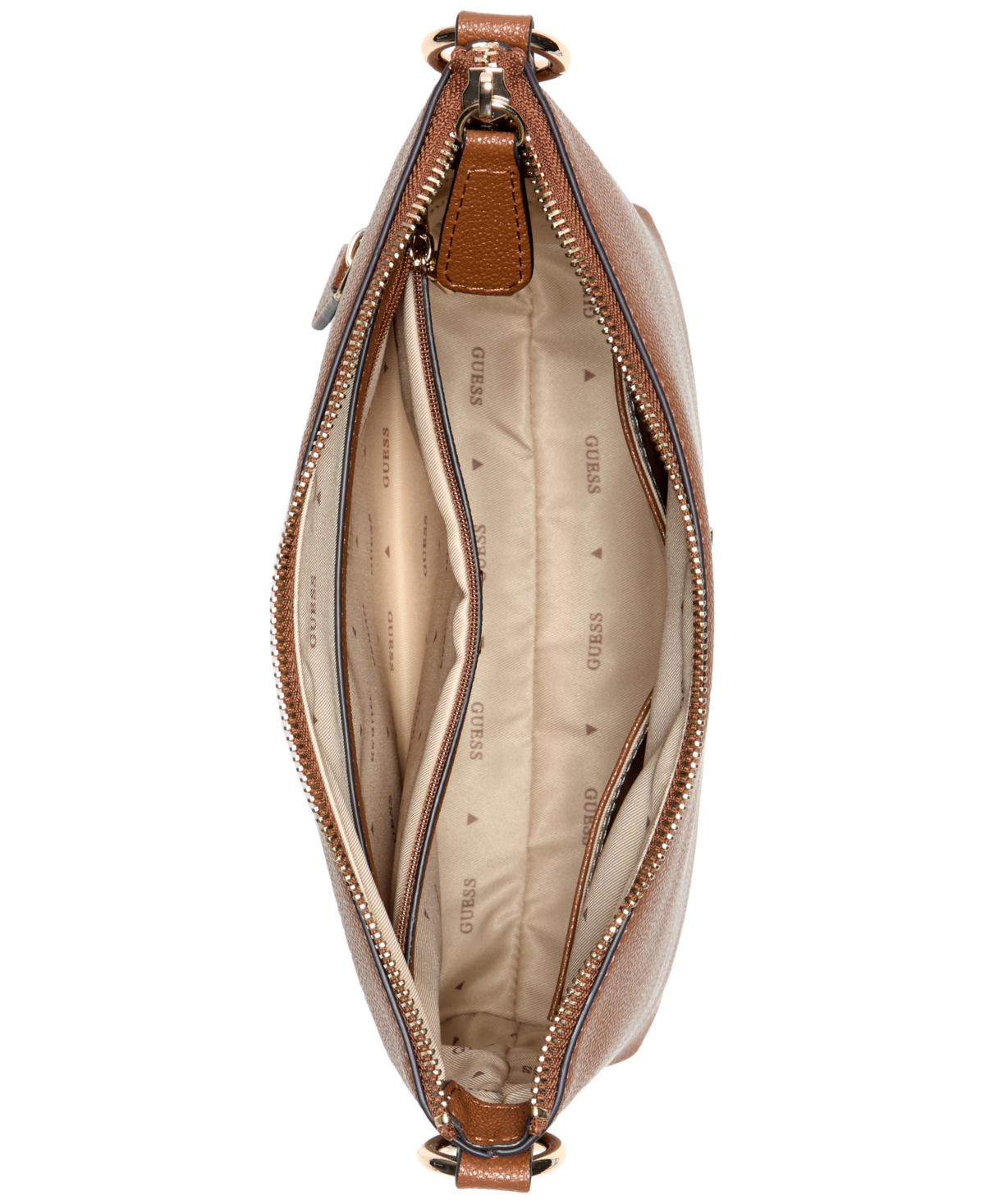 Guess Azulena Tourist Crossbody Bag In Brown