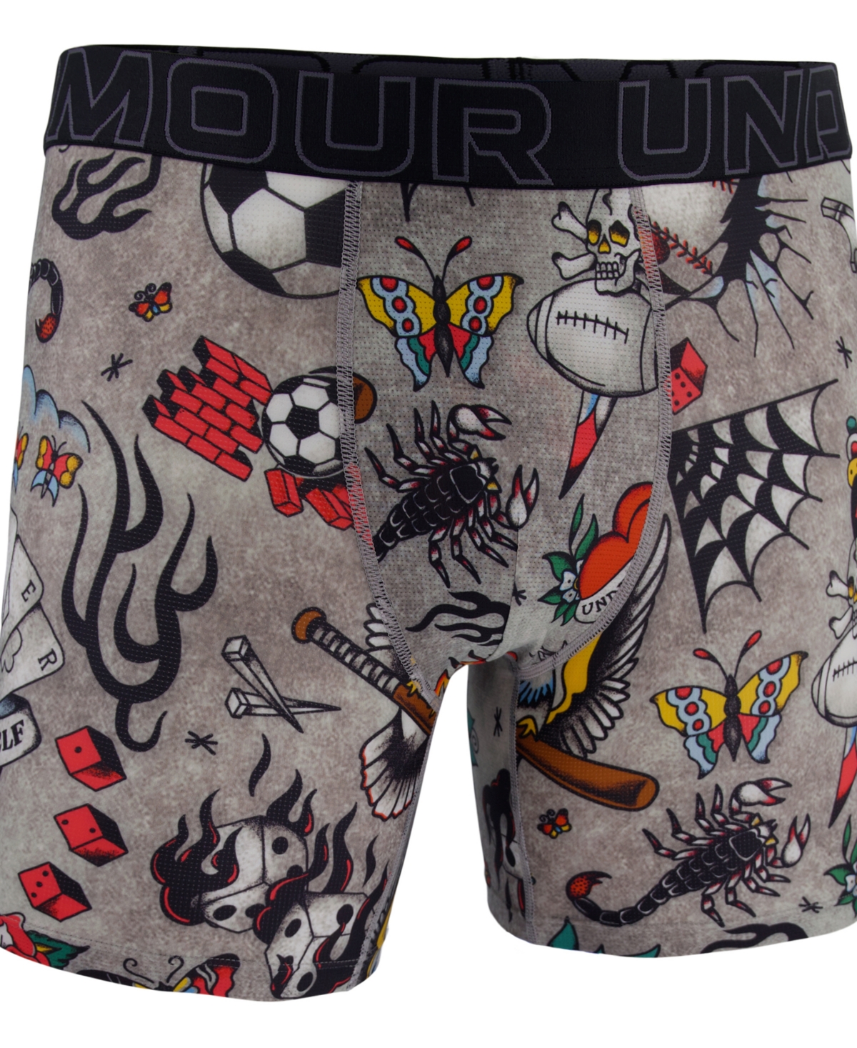 Under Armour Men's Printed Performance Tech Mesh 6" Boxer Briefs In Multi