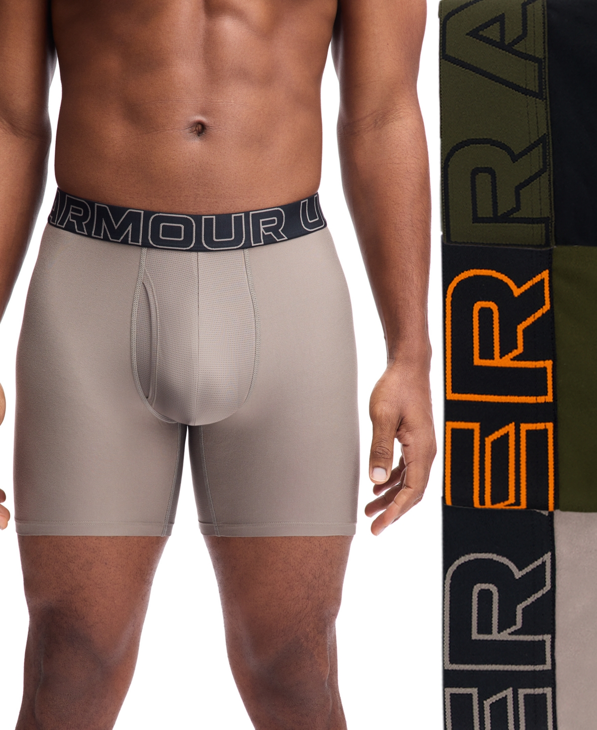 Under Armour Men's 3-pk. Performance Tech 6" Boxer Briefs In Multi