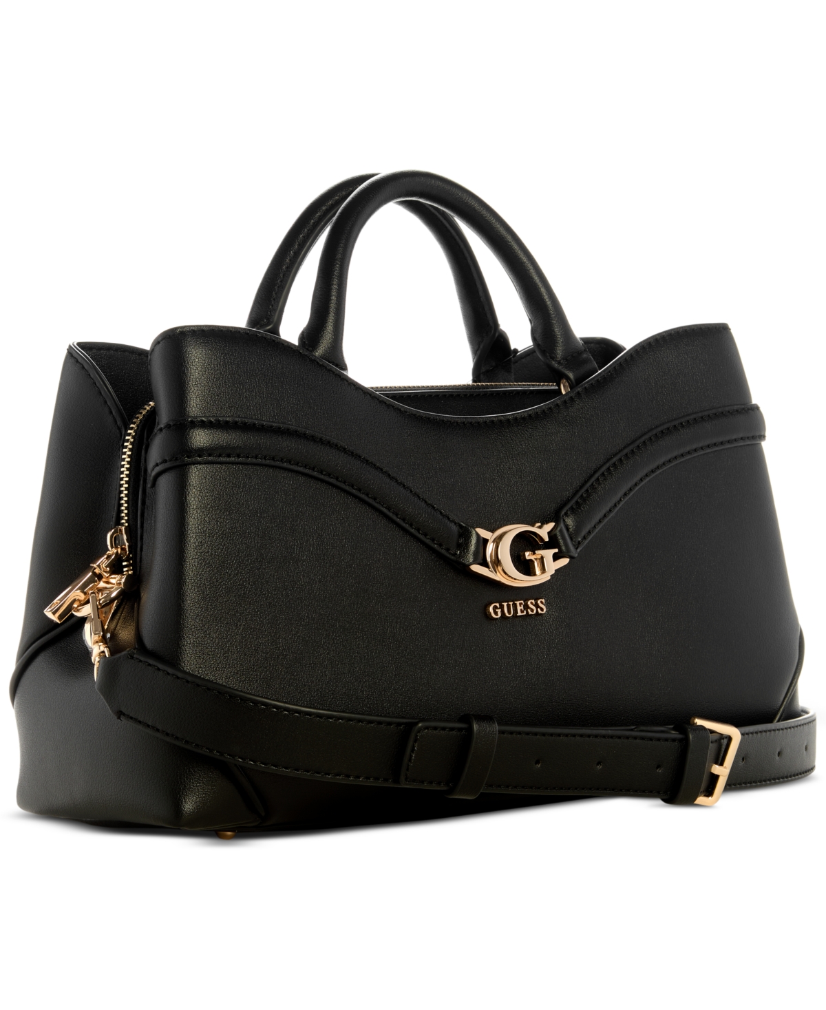 Guess Dea Medium Girlfriend Satchel In Black