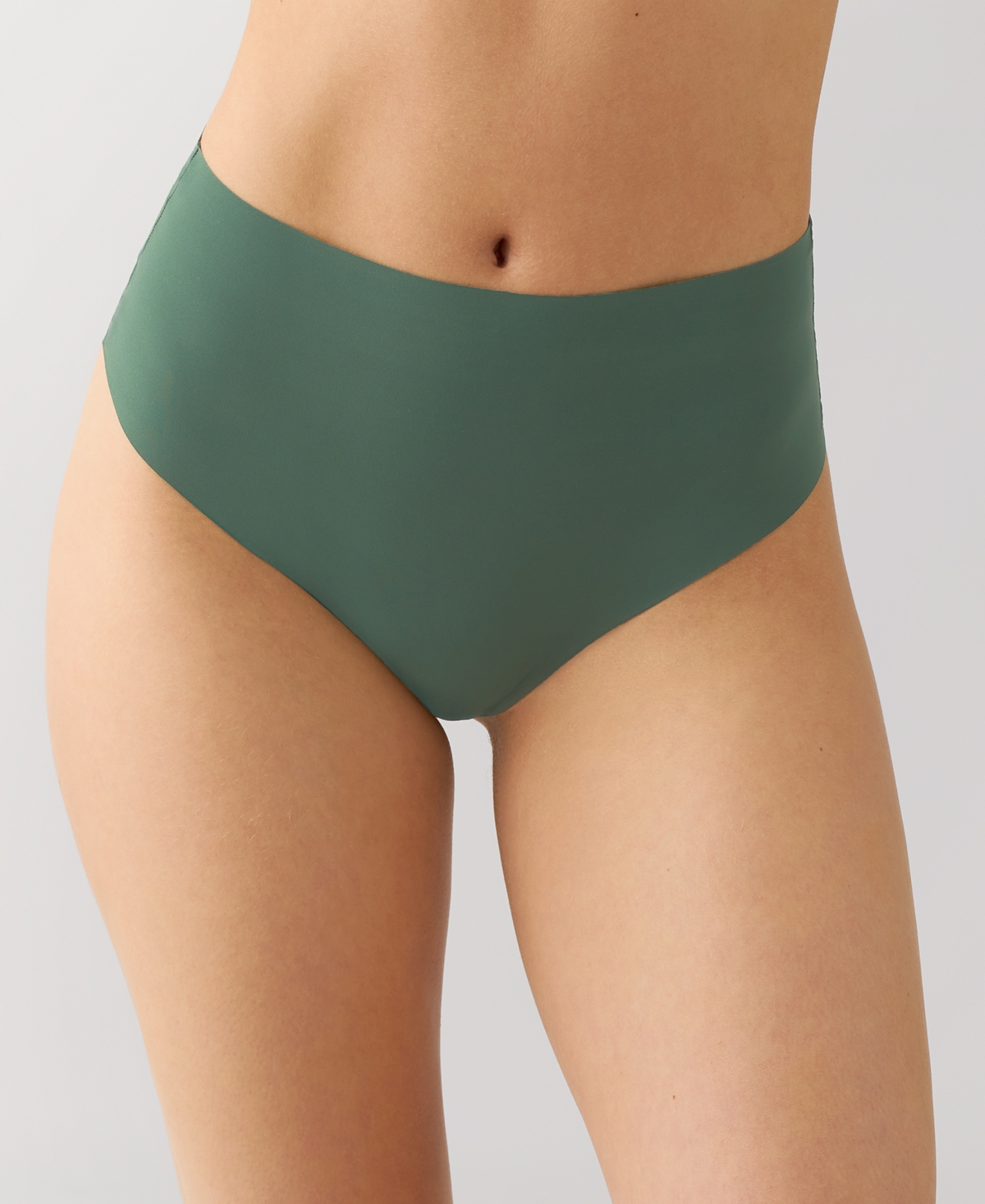 B.tempt'd By Wacoal B.bare Hi-waist Thong Underwear 979267 In Green