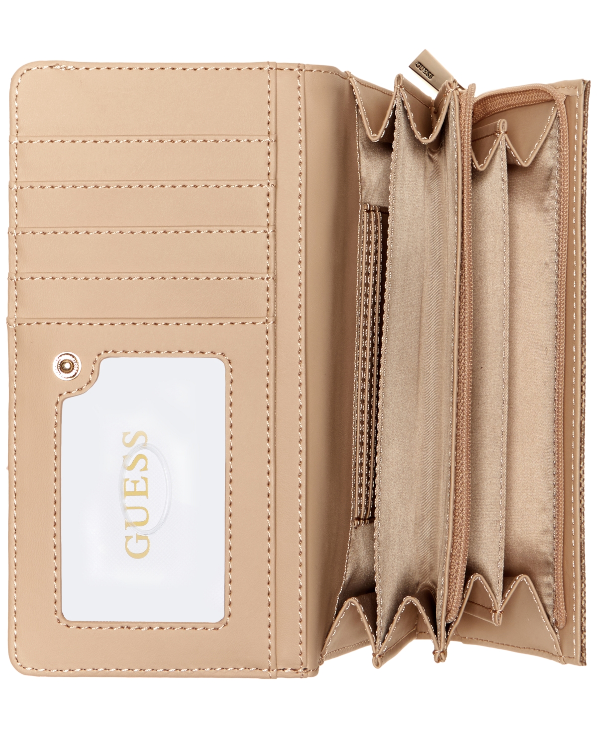 Guess Tinsley Quilted Phone Organizer Wristlet In Red
