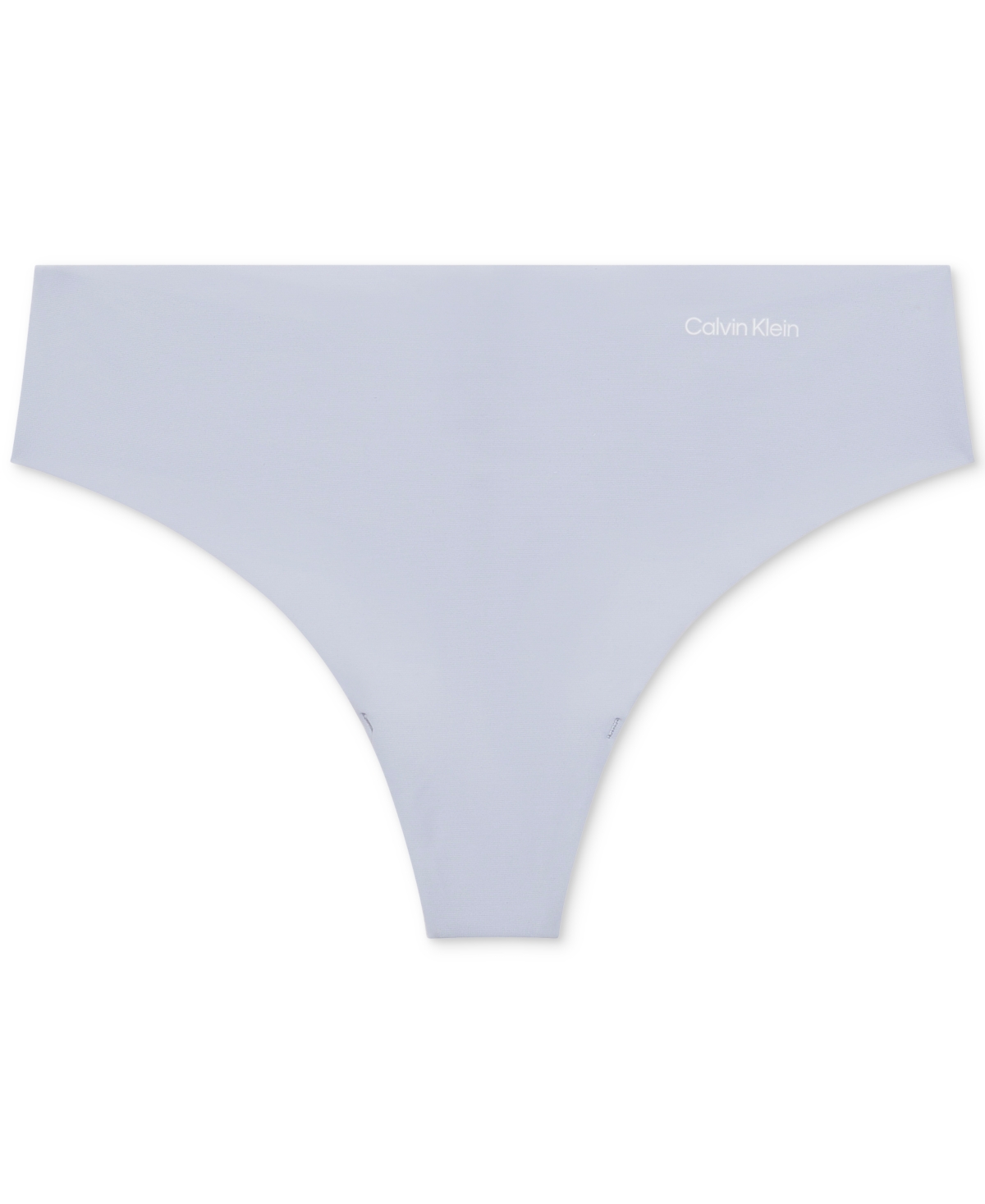 Calvin Klein Women's Invisibles Microfiber Stretch Thong Underwear D3428 In Gray
