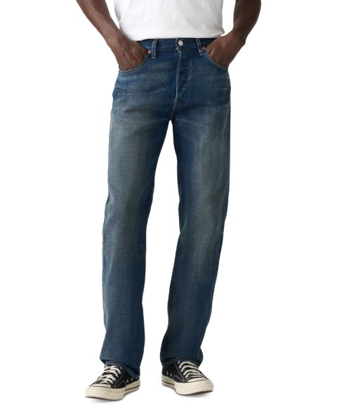 Мужские джинсы Levi's 501 Straight-Fit Button Fly Stretch, цвет: 3pm In Columbus
