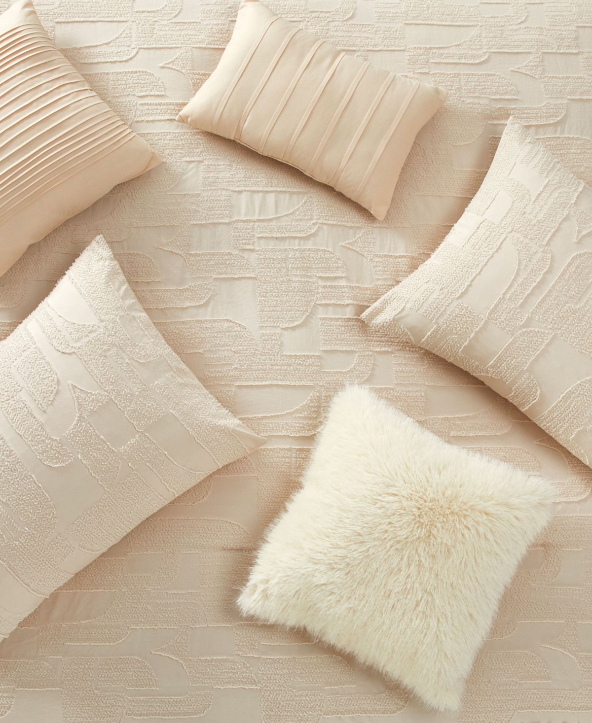 Stratford Park Kyne Geometric 7-pc. Comforter Set, King In Sand