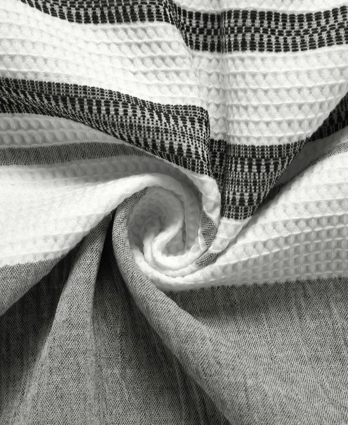 Stratford Park Cornille Stripes 7-pc. Comforter Set, Queen In Gray