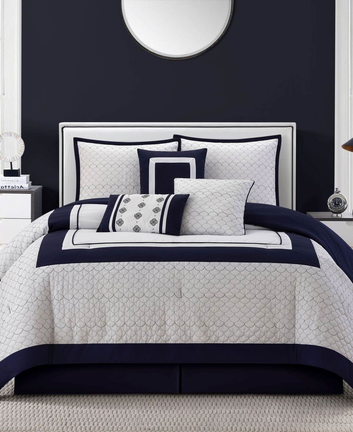 Stratford Park Navina Geometric 7-pc. Comforter Set, King In Multi