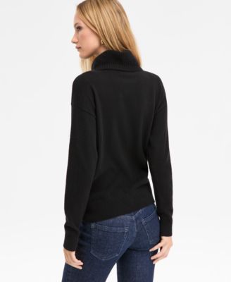100% Cashmere Women's Quarter-Zip Sweater, Created for Macy's