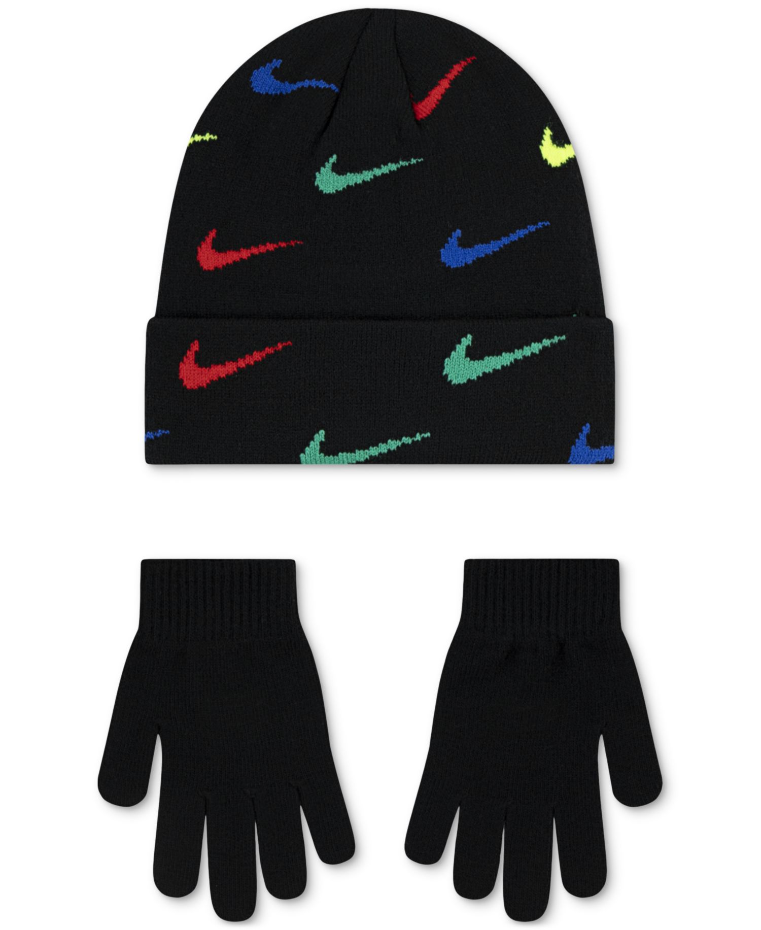 Шапочка и перчатки Swoosh Repeat для мальчиков 8-20 лет, комплект из 2 предметов