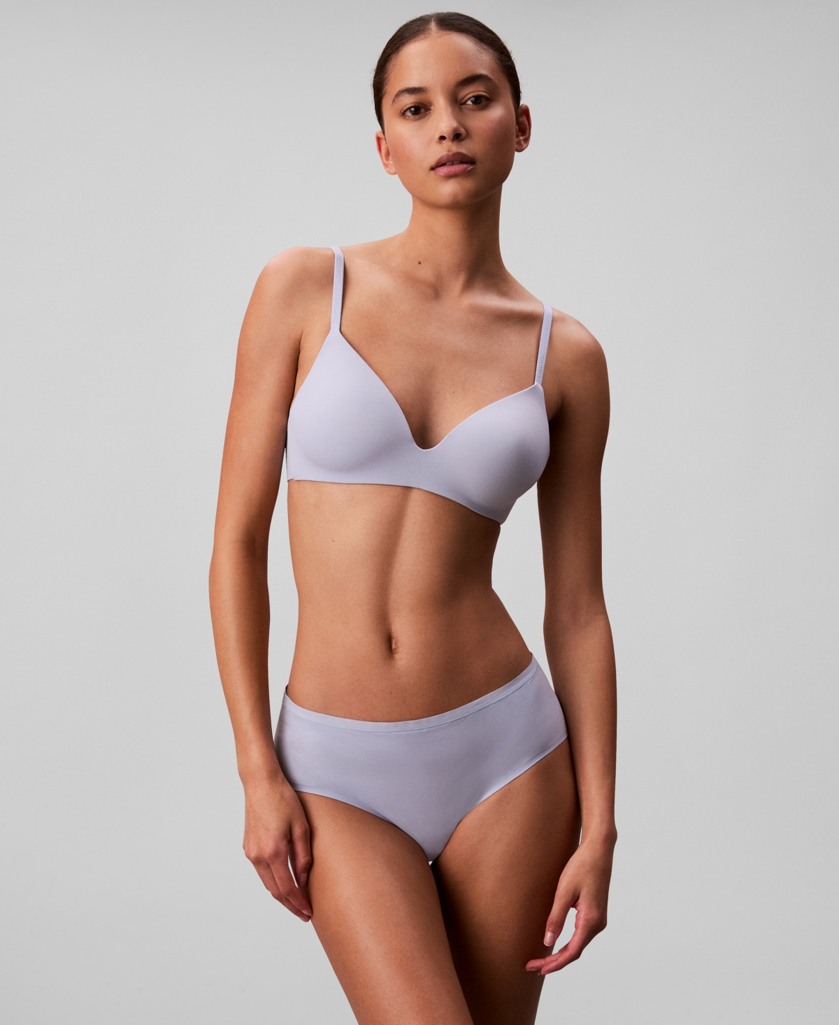 Calvin Klein Women's Perfectly Fit Wirefree T-shirt Bra In Gray