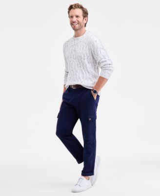 Men's Donegal Cable-Knit Crewneck Sweater, Macy's Exclusive