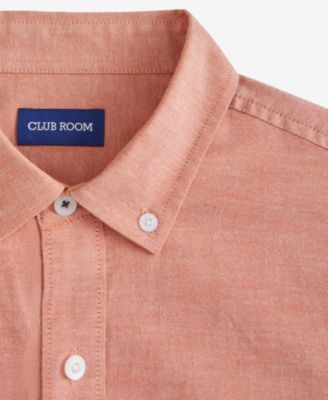 Men's Solid Stretch Oxford Cotton Shirt, Created for Macy's
