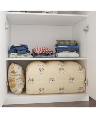 Storage Cabinet, Chest with Glass Top, Round Edges