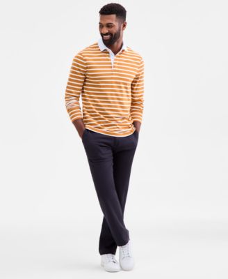 Men's Pencil Stripe Rugby Shirt, Macy's Exclusive