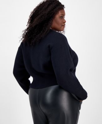 Trendy Plus Size Hardware Cardigan, Macy's Exclusive