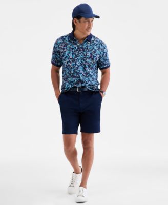 Men's Copenhagen Regular-Fit Moisture-Wicking Performance Stretch Floral Piqu&eacute; Polo Shirt, Macy's Exclusive