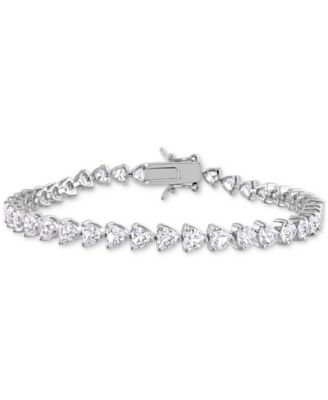 Macy's - Lab Created Emerald Flex Bracelet (9-3/8 ct. t.w.) in Sterling Silver