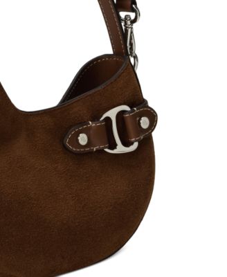 Mini Suede Tasha Crossbody Bag