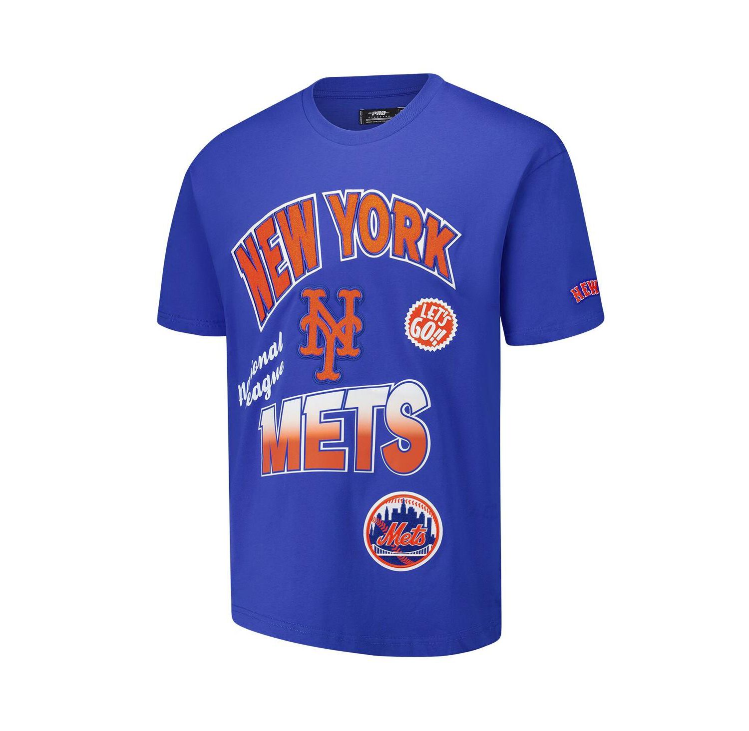 Men's Royal New York Mets Turn It Up Dropped Shoulder T-Shirt
