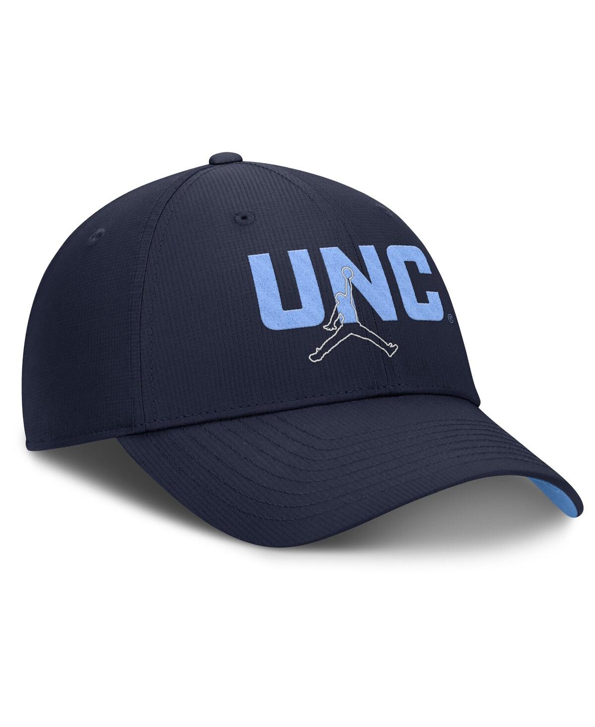 Jordan Men's Navy North Carolina Tar Heels Club Prep Performance Adjustable Hat In Blue