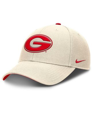 Nike - Men's Natural Georgia Bulldogs Rise Primetime Performance Trucker Adjustable Hat