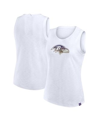 Fanatics - Women's White Baltimore Ravens Slub Tank Top
