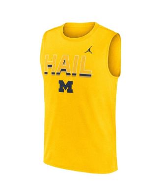 Jordan Men's Maize Michigan Wolverines Primetime Tricode Legend Performance Tank Top