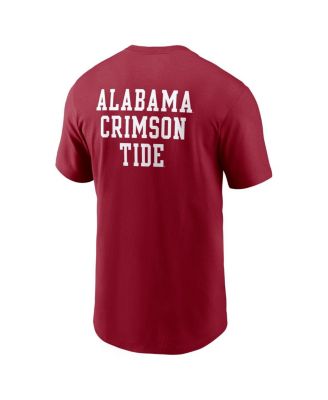 Men's Crimson Alabama Crimson Tide 2-Hit Stacked T-Shirt