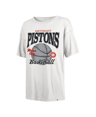 Women's&nbsp;White Detroit Pistons City Edition Down Court Sadie T-Shirt