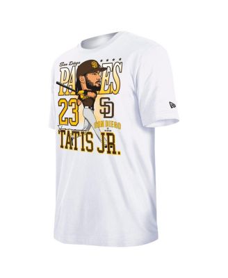Men's Fernando Tatis Jr. White San Diego Padres Caricature T-Shirt