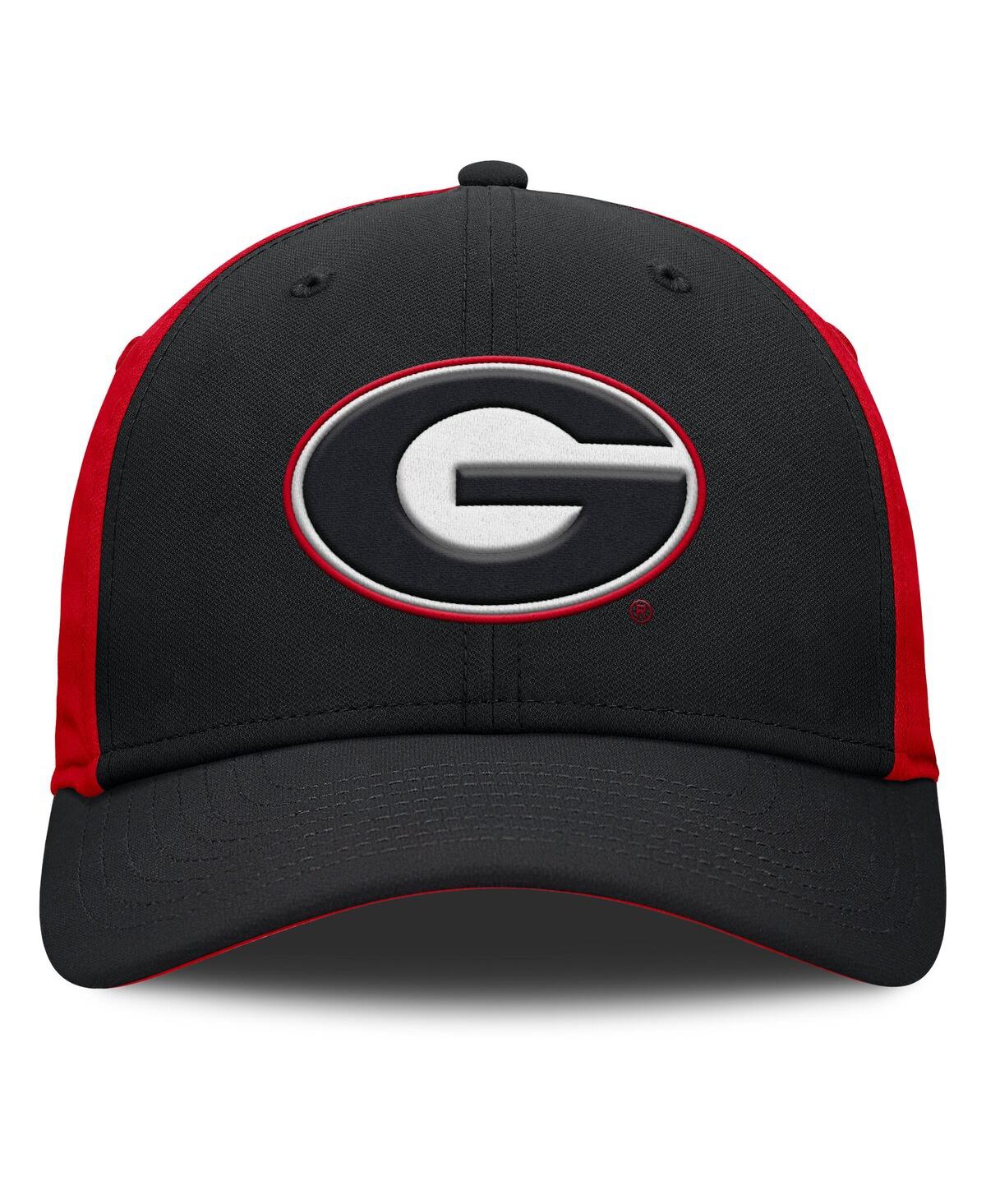 Nike Men's Black/red Georgia Bulldogs 2025 Sideline Rise Local Performance Flex Hat In Multi