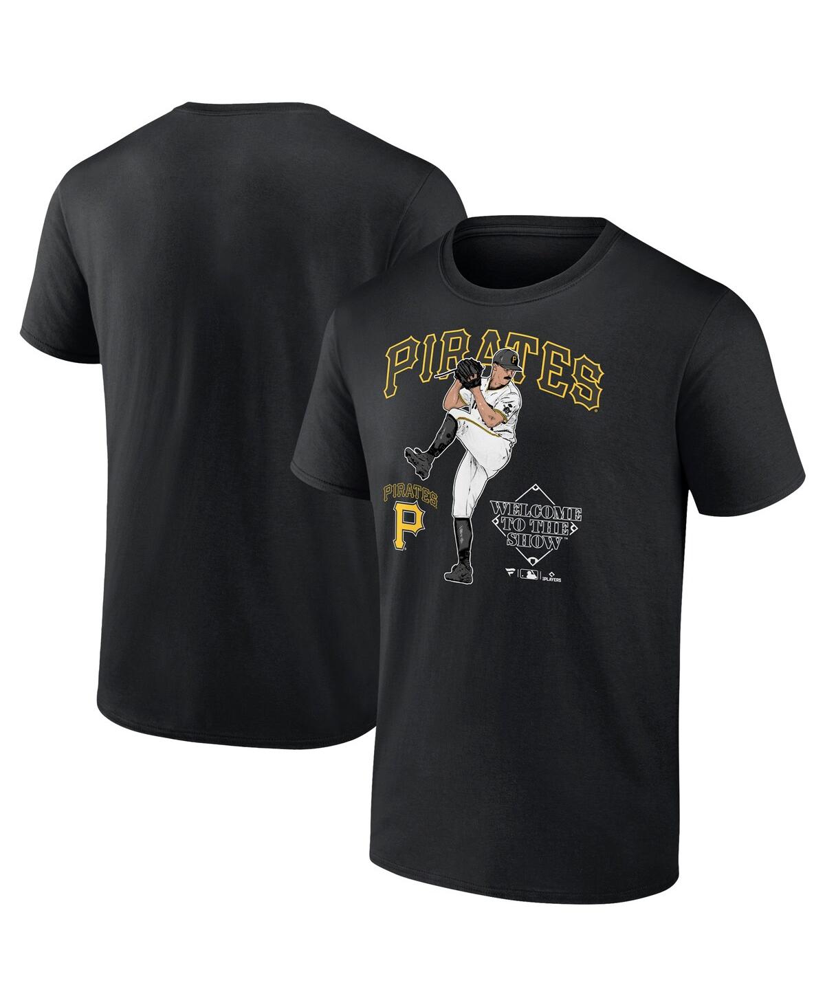 Men's Paul Skenes Black Pittsburgh Pirates Welcome To The Show T-Shirt - Black