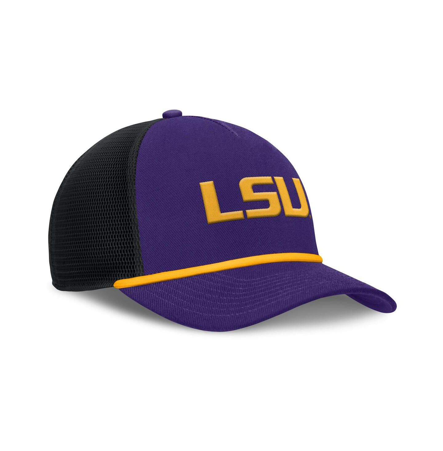 Мужская кепка Nike Purple LSU Tigers Rise Primetime Trucker Adjustable Hat — фото 3